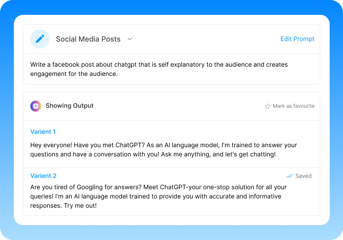 Select writing template
